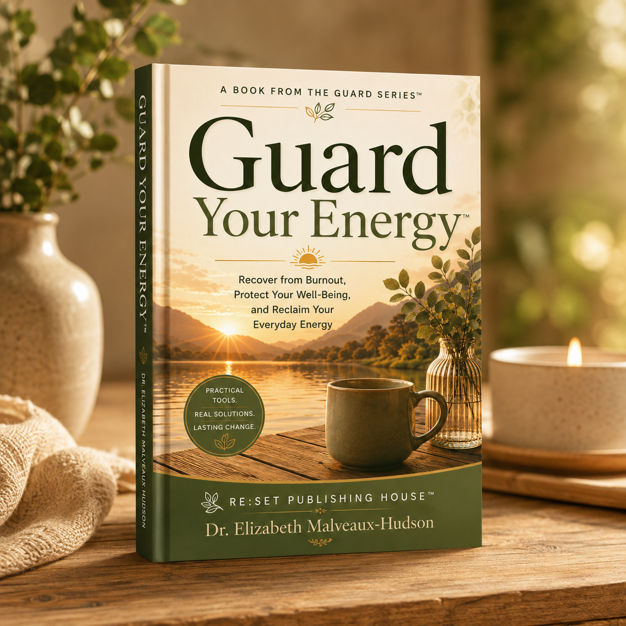 Guard Your Energy™ book mockup - The Guard Series™ by Dr. Elizabeth Malveaux-Hudson